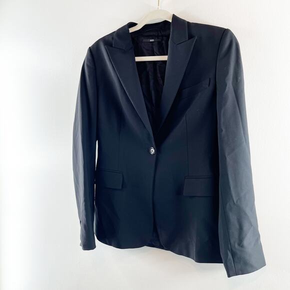 BOSS Hugo Boss Peak Lapel Single Breasted Blazer & Trouser Pant Sets Black 2 - Picture 7 of 14